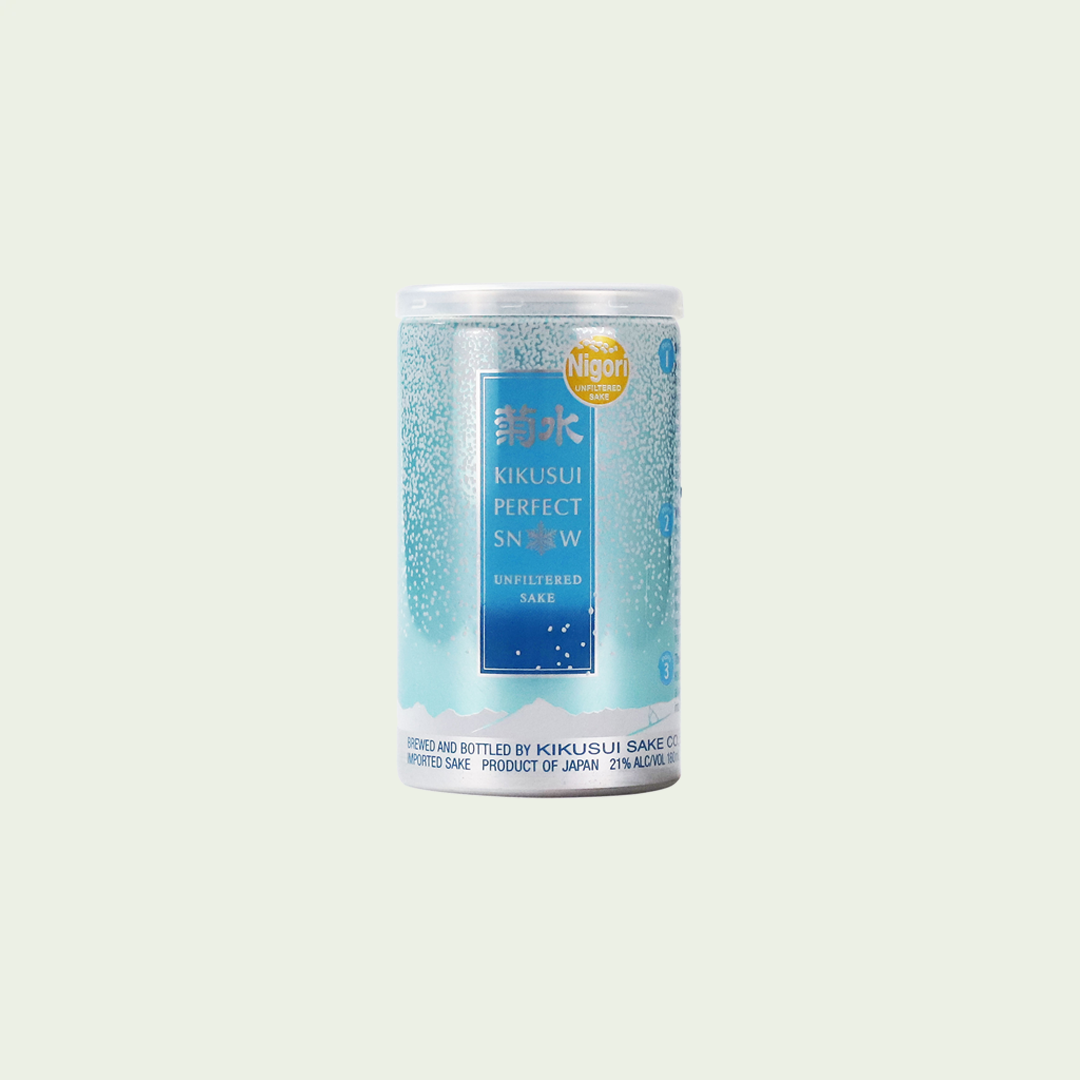 Kikusui Perfect Snow Nigori Can 180ml - Strong Nigori Sake | Kuraichi