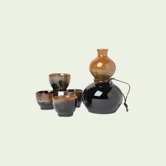 Kurotenmoku Kin Sake Set