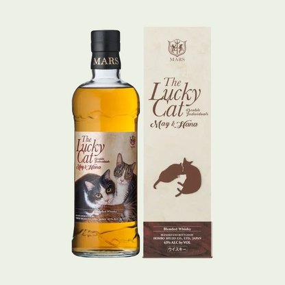 Mars Lucky Cat May & Hana Whisky 750ml - Nagano Blended Whisky Mars Lucky Cat May & Hana Whisky 750ml - Nagano Blended Whisky